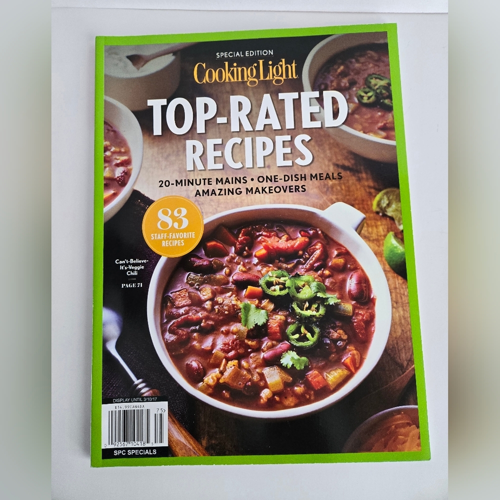 COOKING LIGHT Top Rated Recipes Cookbook